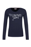 Bluzka TJW SCRIPT LOGO | Regular Fit Tommy Jeans granatowy