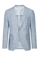 Linen blazer Hartlay2 | Slim Fit | with addition of wool BOSS BLACK blue