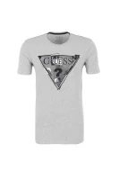T-shirt Triangle GUESS popielaty