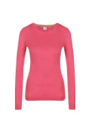 Sweter Icubas z dodatkiem jedwabiu BOSS ORANGE różowy