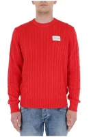 Sweater Cable Knit | Regular Fit CALVIN KLEIN JEANS red