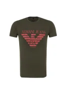 T-shirt Armani Jeans oliwkowy