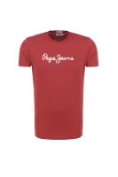 T-shirt eggo | Regular Fit Pepe Jeans London czerwony