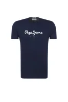 T-shirt EGGO | Regular Fit Pepe Jeans London granatowy