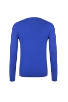 Sweter Fines BOSS BLACK niebieski