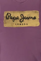 T-SHIRT CHARING | Slim Fit Pepe Jeans London fioletowy