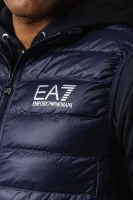 Down sleeveless gilet | Regular Fit EA7 navy blue