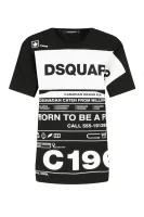 T-shirt Smoke | Loose fit Dsquared2 czarny