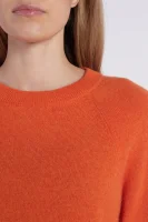 Kaszmirowy sweter | Regular Fit Samsøe Samsøe pomarańczowy