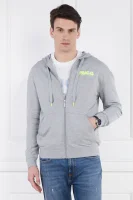 Худі Logo Jacket Hood | Classic fit Hugo Bodywear сірий