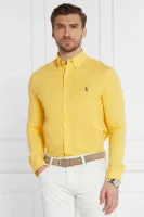 Koszula | Regular Fit | pique POLO RALPH LAUREN żółty