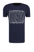 T-shirt T-Diego-SL | Slim Fit Diesel granatowy