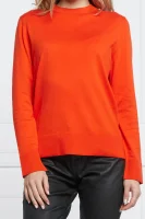 Sweter C_Fibinna | Relaxed fit | z dodatkiem jedwabiu BOSS BLACK pomarańczowy
