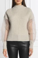 Wool sweater | Regular Fit | with addition of cashmere Marc Cain 	off white	