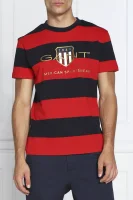 T-shirt | Regular Fit Gant czerwony