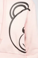 Bluza | Cropped Fit Moschino Underwear pudrowy róż
