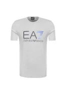 T- shirt EA7 popielaty