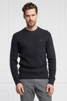 Sweater GRID | Slim Fit Tommy Hilfiger navy blue