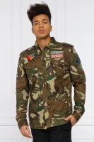 Shirt ARMY TROPICS | Classic fit Superdry khaki