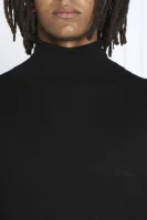 Turtleneck | Regular Fit | with addition of silk GUESS black