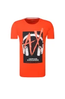 T-shirt | Slim Fit Armani Exchange pomarańczowy