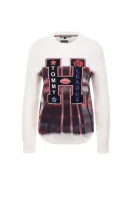 Sweater Alkeza Heritage | Loose fit | with addition of wool Tommy Hilfiger cream