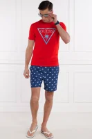 T-shirt TRIANGLE PALM | Slim Fit Guess Underwear czerwony