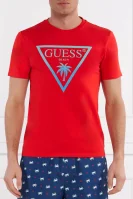 T-shirt TRIANGLE PALM | Slim Fit Guess Underwear czerwony