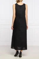 лляна сукня DKNY чорний