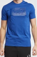 футболка | slim fit Armani Exchange голубий