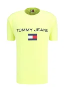 T-shirt 90s LOGO | Regular Fit Tommy Jeans żółty