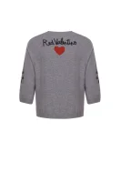 Wełniany Sweter Red Valentino gray