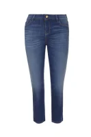 Jeansy J03 | Cropped Fit Armani Jeans niebieski