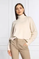 Wool turtleneck | Regular Fit | with addition of silk Peserico beige