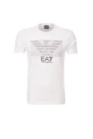T-shirt EA7 kremowy