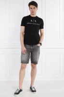 футболка | slim fit Armani Exchange чорний