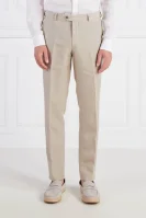 Lniane spodnie | Regular Fit Oscar Jacobson beżowy