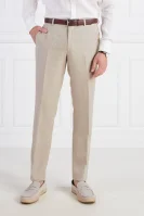 Lniane spodnie | Regular Fit Oscar Jacobson beżowy