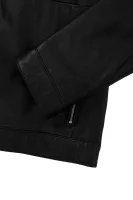 Nortilo Leather Jacket BOSS BLACK black