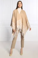 Wool poncho | Relaxed fit Patrizia Pepe beige
