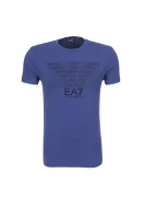T-shirt EA7 fioletowy