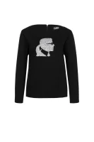 Sparkle Karl Head Sweatshirt Karl Lagerfeld black