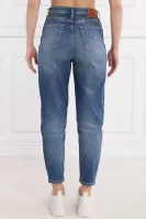 Jeansy MOM JEAN | Tapered Tommy Jeans granatowy