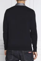Sweter Core | Regular Fit | z dodatkiem jedwabiu Tommy Hilfiger granatowy