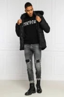 Sweter | Regular Fit | z dodatkiem wełny Versace Jeans Couture czarny