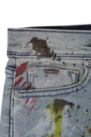Szorty JOSIE SHORT PAINT | Boyfriend fit Pepe Jeans London niebieski
