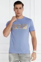T-shirt MAGLIETTA | Slim Fit Versace Jeans Couture niebieski