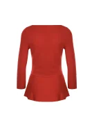 Wełniany sweter Fylle BOSS BLACK czerwony