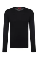 Sweter San Bastio | Regular Fit HUGO czarny