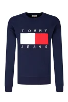 Bluza TJM TOMMY FLAG | Loose fit Tommy Jeans granatowy